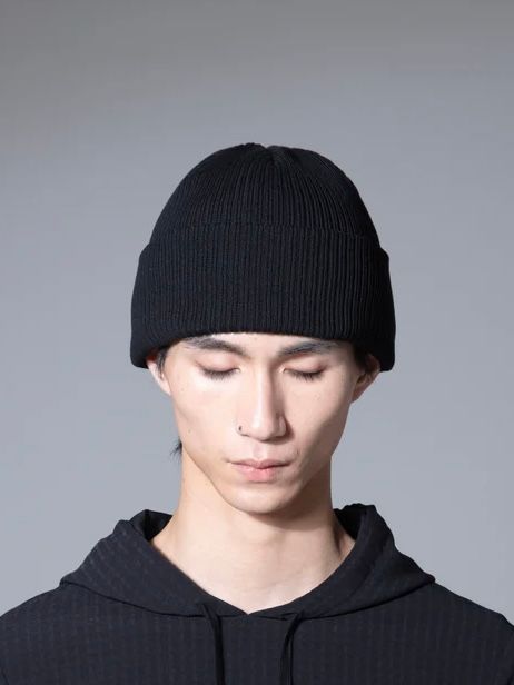 リブ ビーニー / RIB BEANIE / ブラック