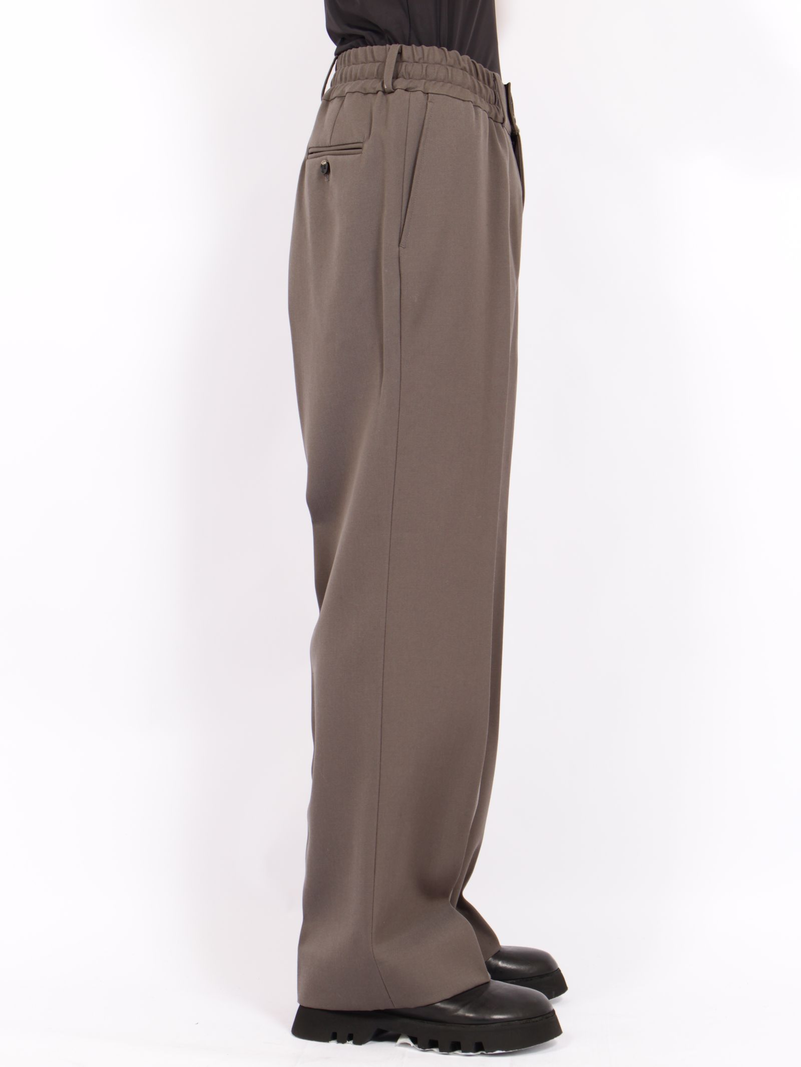 【26AW】ヘビー ウール ストレート イージー パンツ / HEAVY WOOL STRAIGHT EASY PANTS .16 / GUNMETAL(グレー)