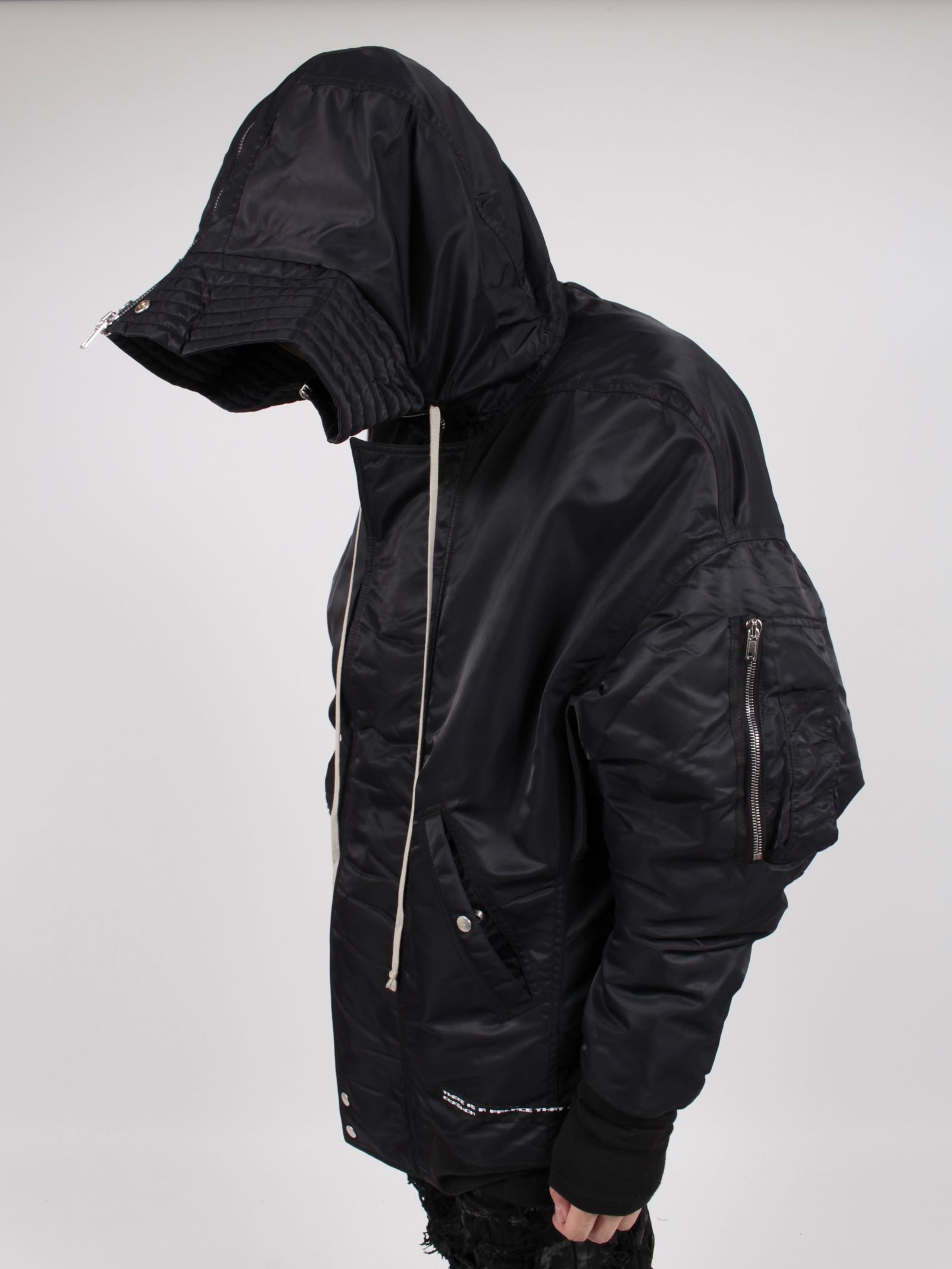 RICK OWENS DRKSHDW - 【23FW】フーデッド ロング ボンバージャケット