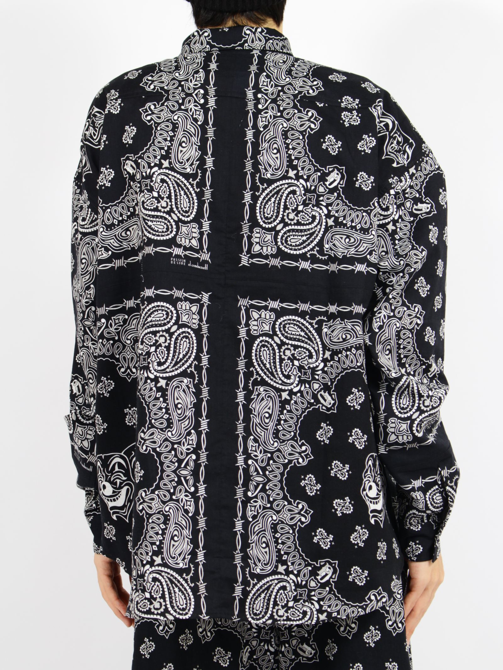 【26SS】コットン バンダナ シャツ ジャケット / COTTON BANDANA SHIRT JKT / ブラック