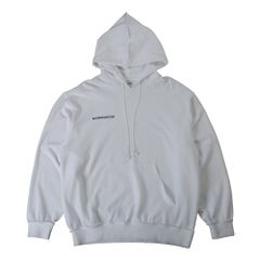 バックロゴ 裏返し パーカー - WHITE