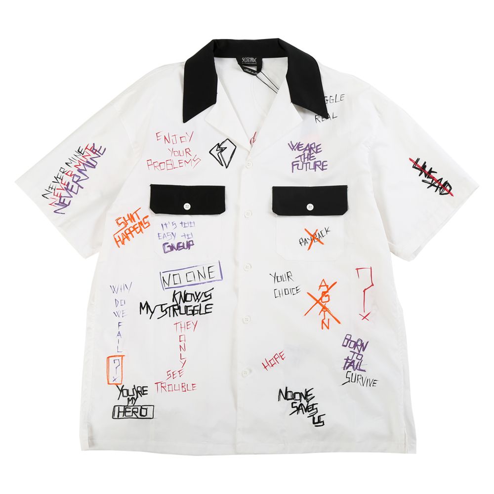 PAINT SHIRTS / WHITE / BLACK