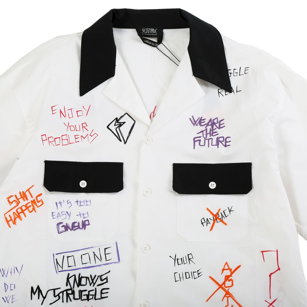 PAINT SHIRTS / WHITE / BLACK