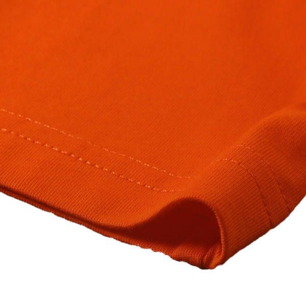 バックプリント メッセージ 刺繍 カットソー - ORANGE