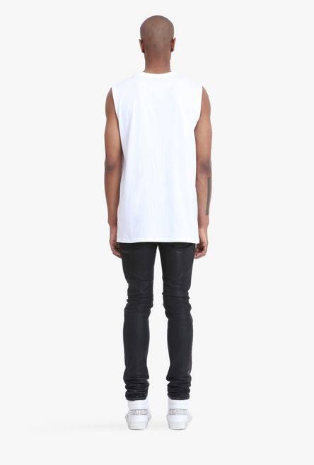 BALMAIN◆ノースリーブカットソー/FREE/コットン/インディゴ/無地// BALMAIN(バルマン) / ノースリーブカットソー/FREE/コットン