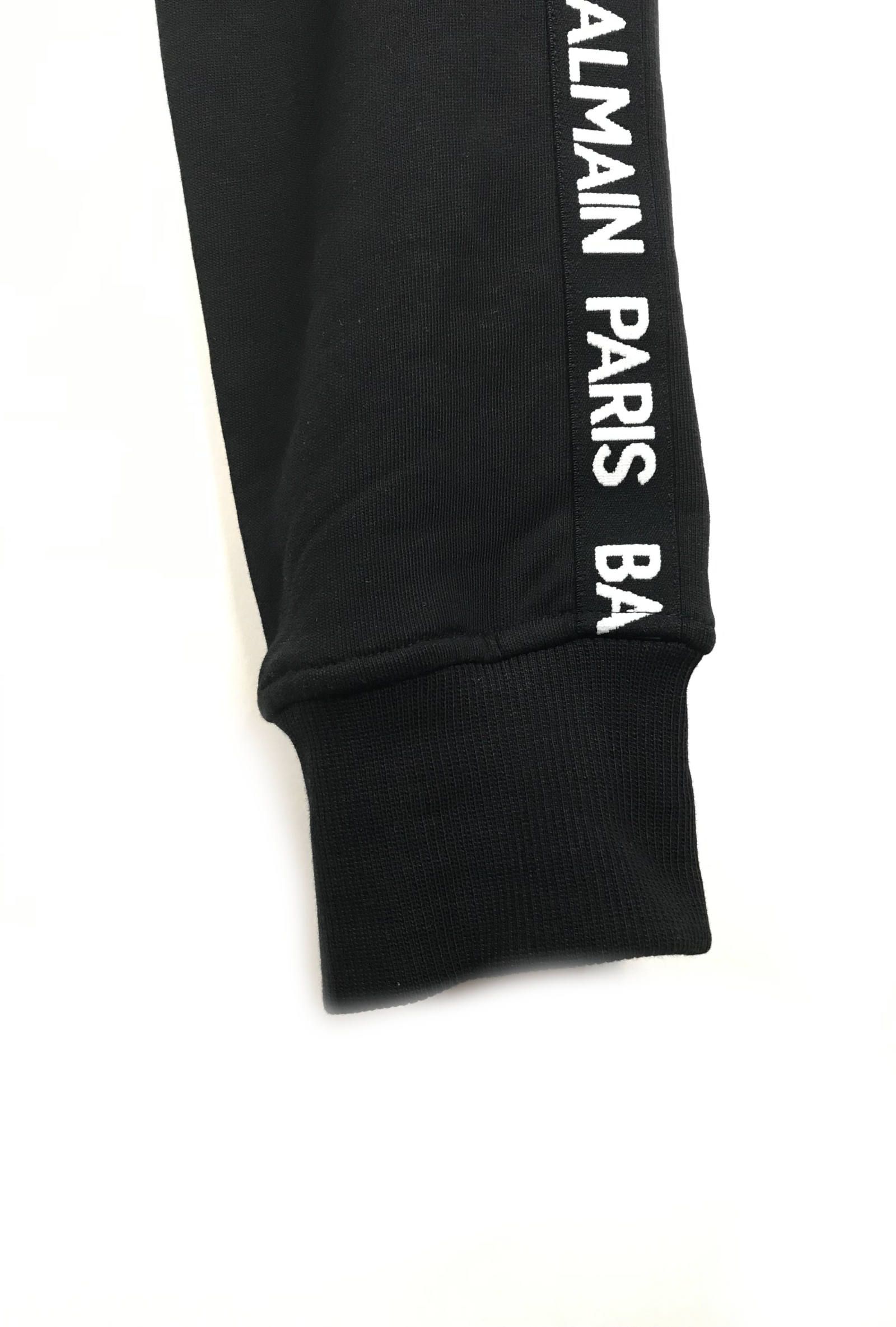 【残り一点】 ロゴサイドライン スウェットリブパンツ - BLACK