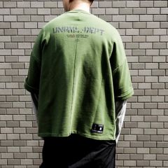 《残り一点》ワイド オーバーサイズ レイヤードスウェット