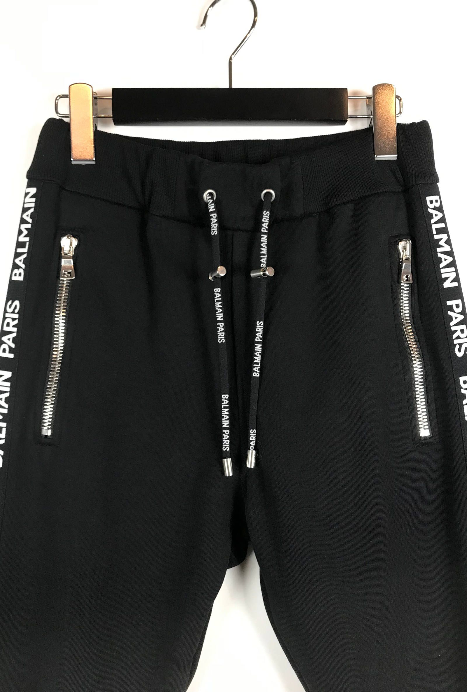 【残り一点】 ロゴサイドライン スウェットリブパンツ - BLACK