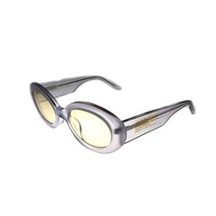 スモークレンズ オーバルサングラス TYPE17 - MATT CLEAR