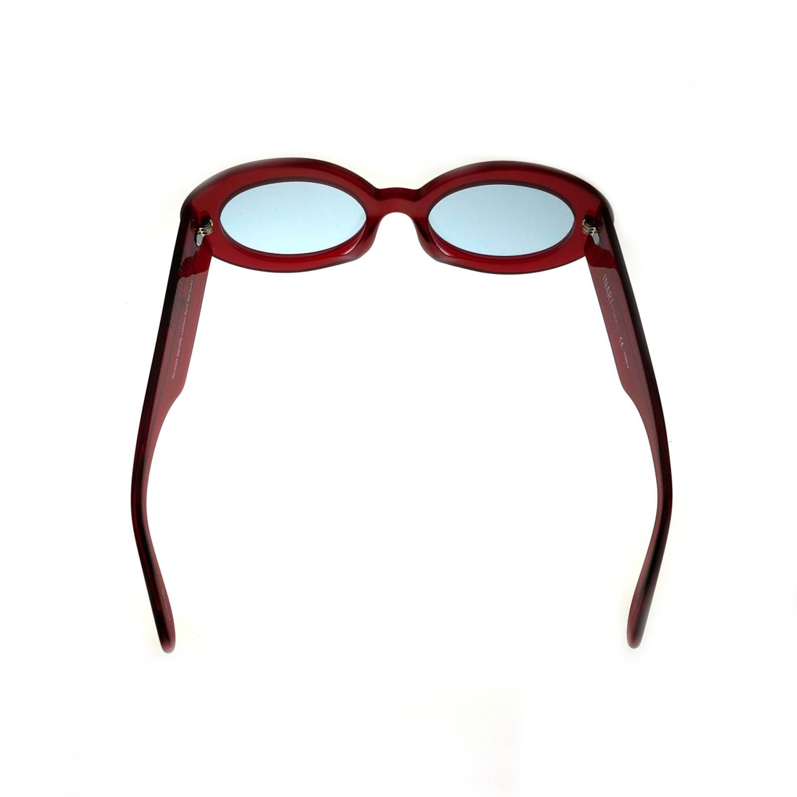 スモークレンズ オーバルサングラス TYPE17 - MATT CLEAR RED