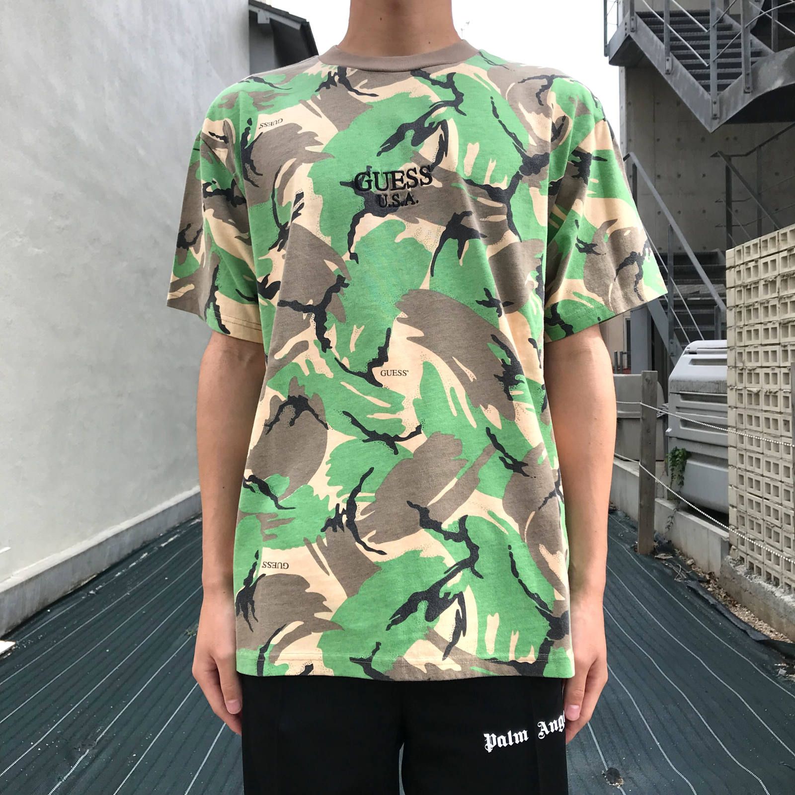 GUESS GREEN LABEL - GUESS USA カモフラージュカットソー