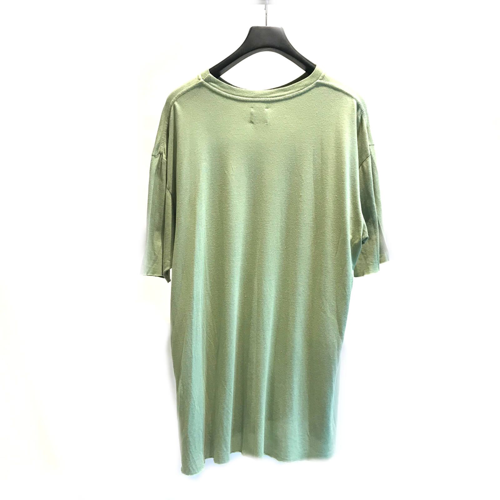 《残り一点》 ”JAH” カットオフ プリントカットソー - GREEN×RED