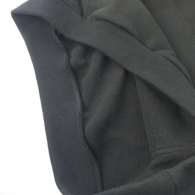 《残り一点》フードロゴ刺繍 オーバーサイズパーカー - BLACK