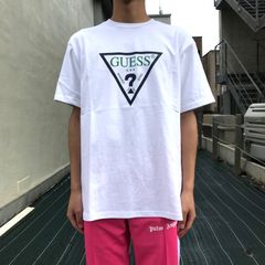 トライアングル クエスチョンロゴ カットソー - WHITE