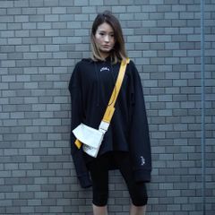 《残り一点》キャンバスサコッシュ レザーショルダー CANVAS UTILITY BAG - BEIGE