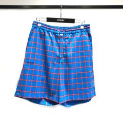 《残り一点》ロゴプリント チェックショーツ