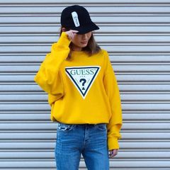 トライアングルロゴ プリントスウェット - YELLOW