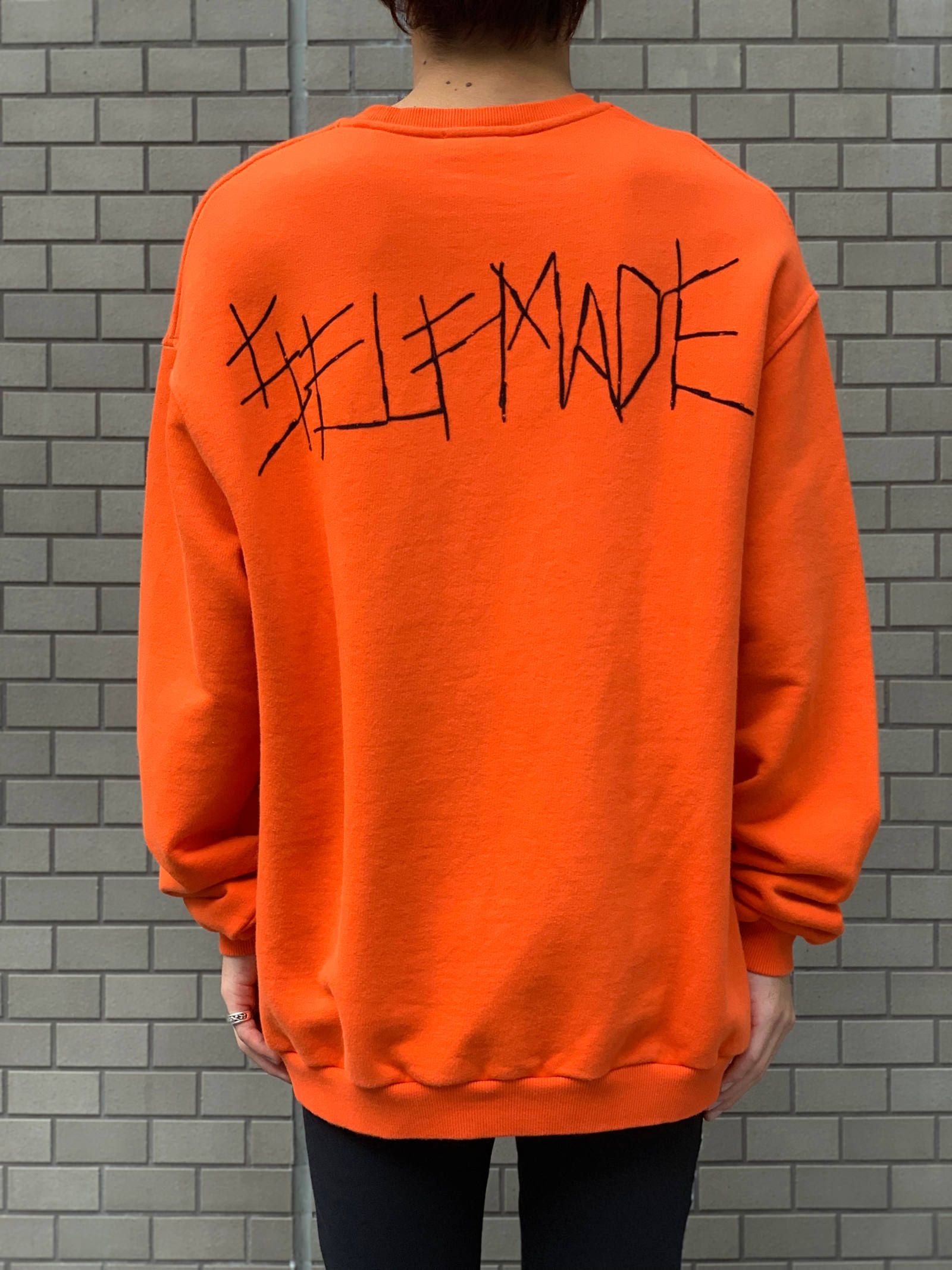 ○中古 MAYO heaven&hellキリスト刺繍フェードスウェット上下セット