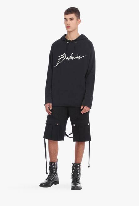 BALMAIN バルマン ロゴパッチプルオーバーフーディ ブラック 楽天市場】バルマン BALMAIN メンズ トップス パーカー フーディ