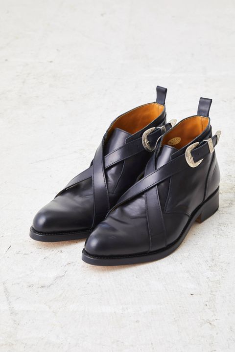 クロスストラップベルトブーツ CROSS BELT S.BOOTS - BLACK