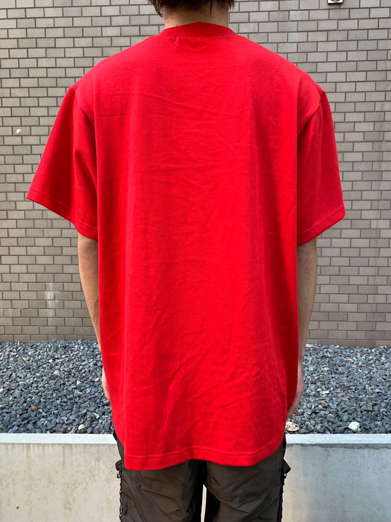 《各カラー残り一点》 スカルロゴ グラフィックカットソー T-SHIRT - RED