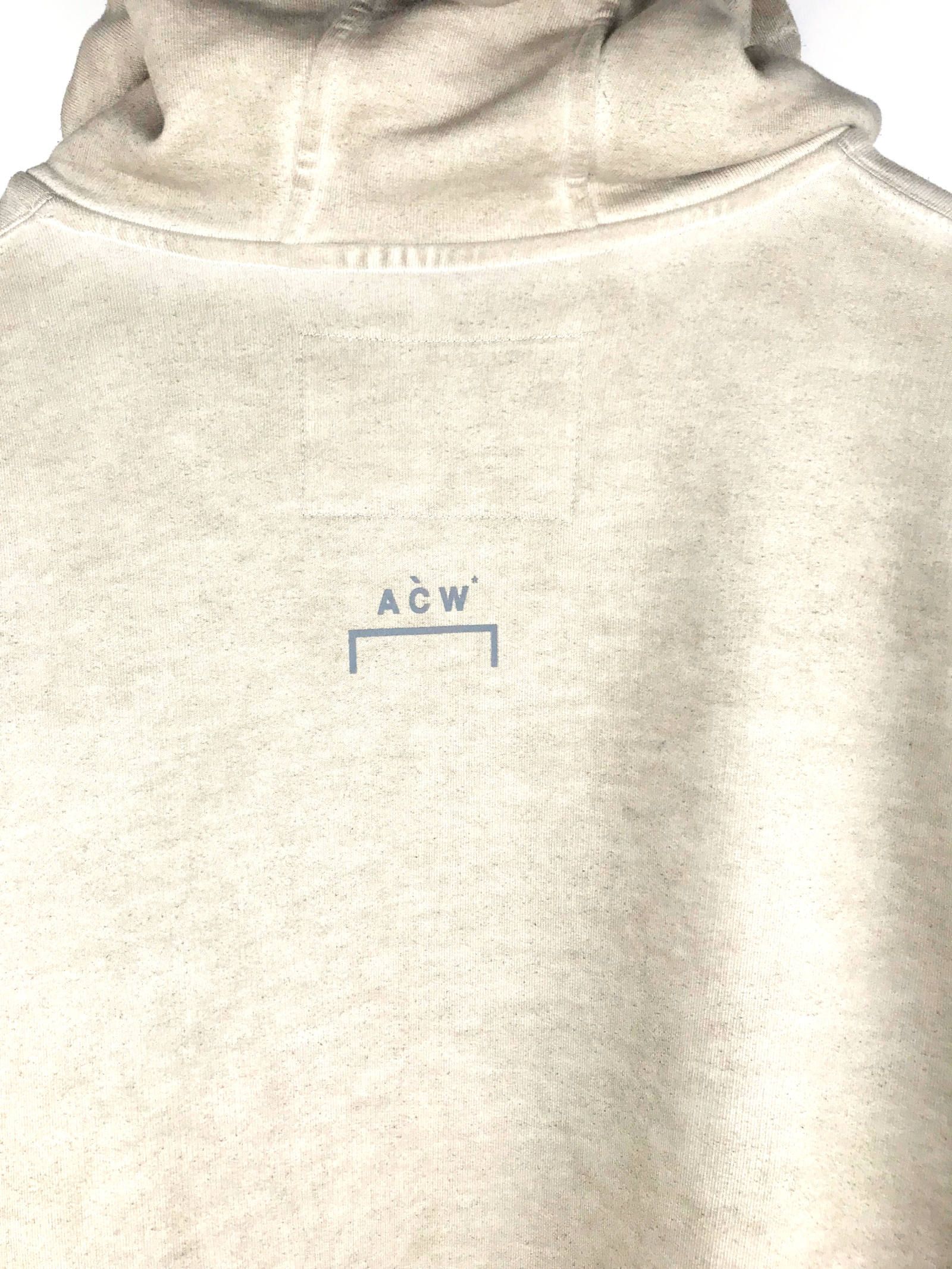 染め加工 ドロップショルダー ロゴパーカー - BEIGE