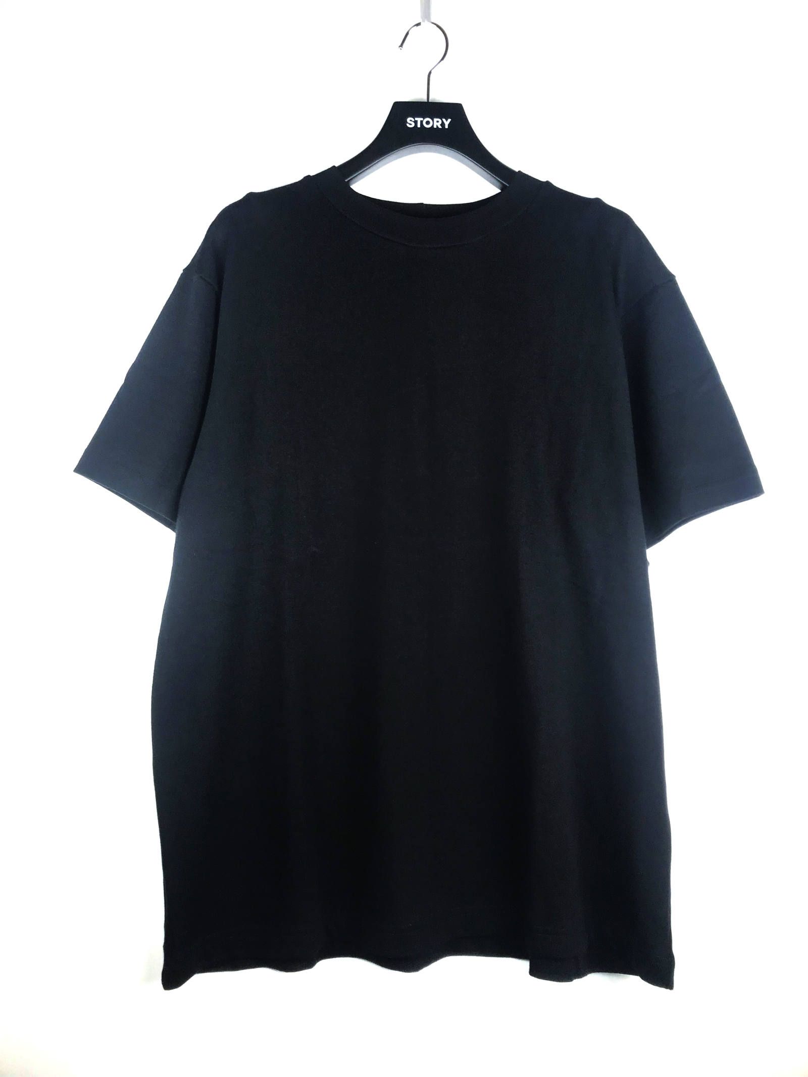 《残り一点》 バックイーグルプリント ショートスリーブカットソー T-SHIRT - BLACK