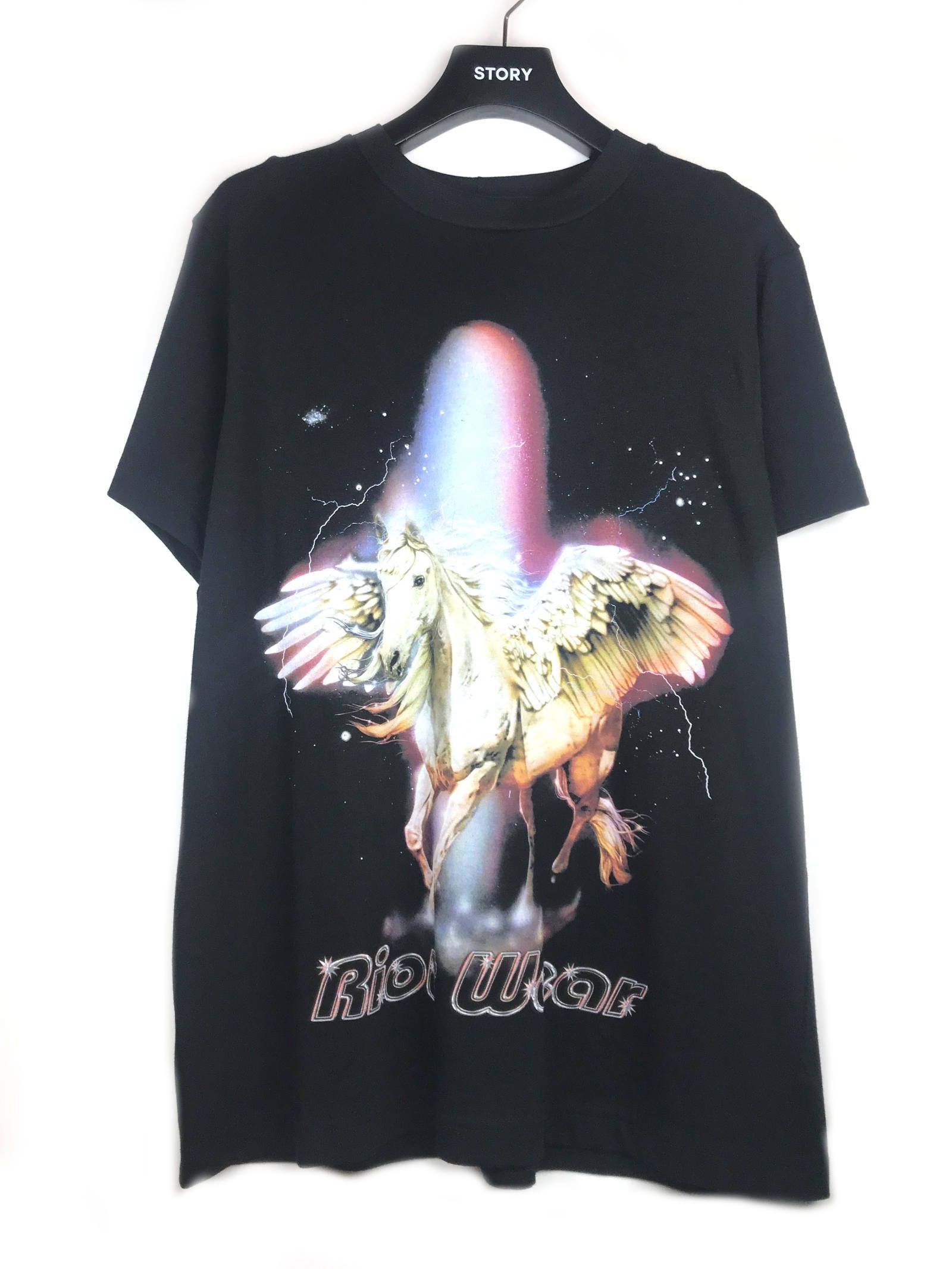 《残り一点》 ペガサス グラフィックカットソー T-SHIRT - BLACK