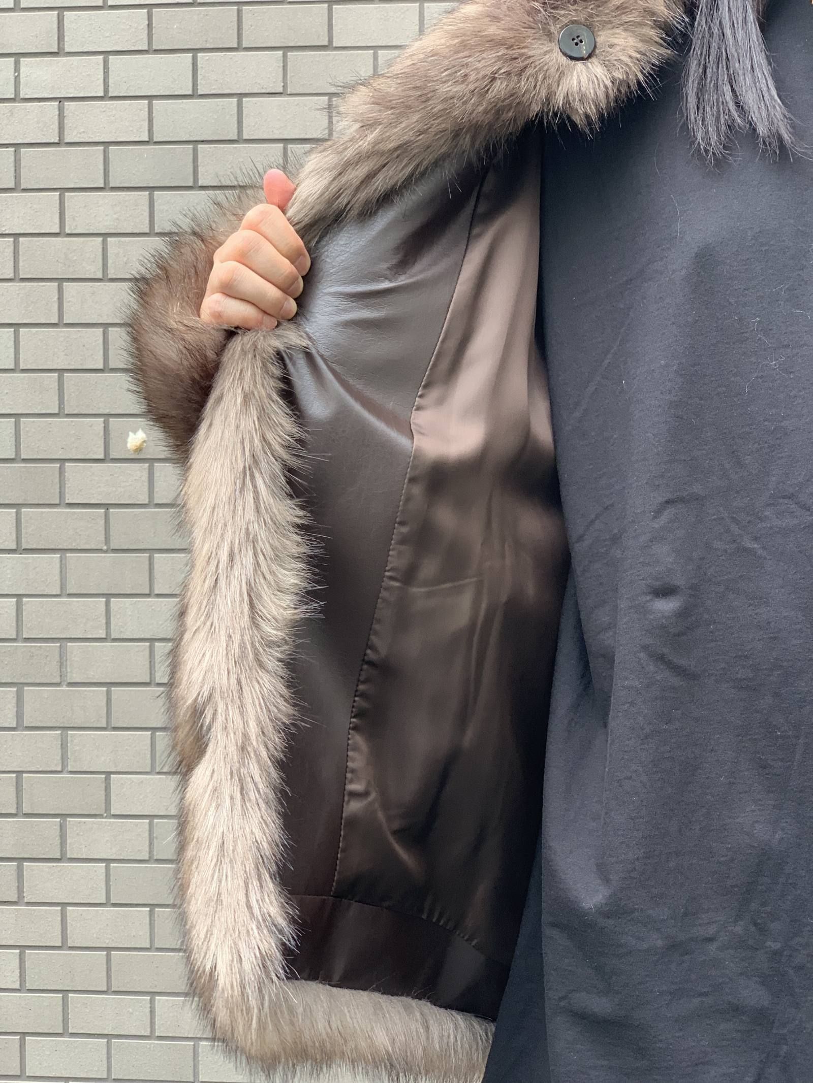 オーバーサイズ ショートファージャケット FAUX FUR SHORT COAT - BROWN