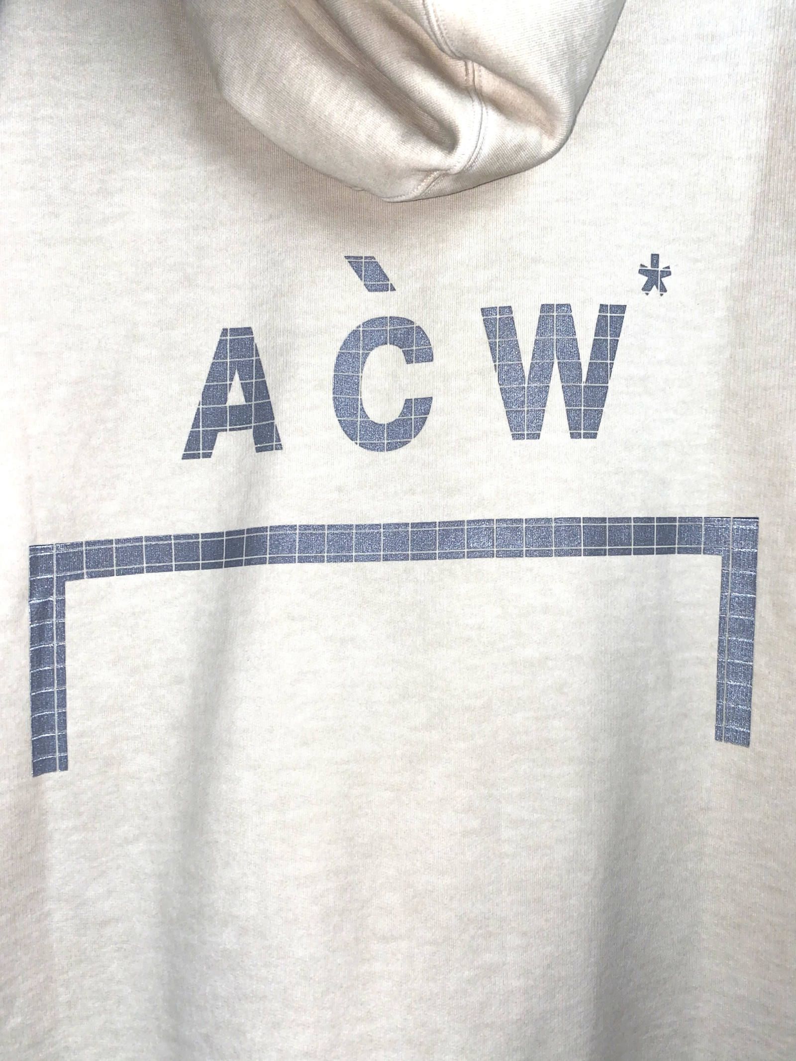 【残り一点】 染め加工 バックロゴ プルオーバーパーカー CLASSIC FLAT OVERLOCK HOODIE - DRRU(ベージュ)