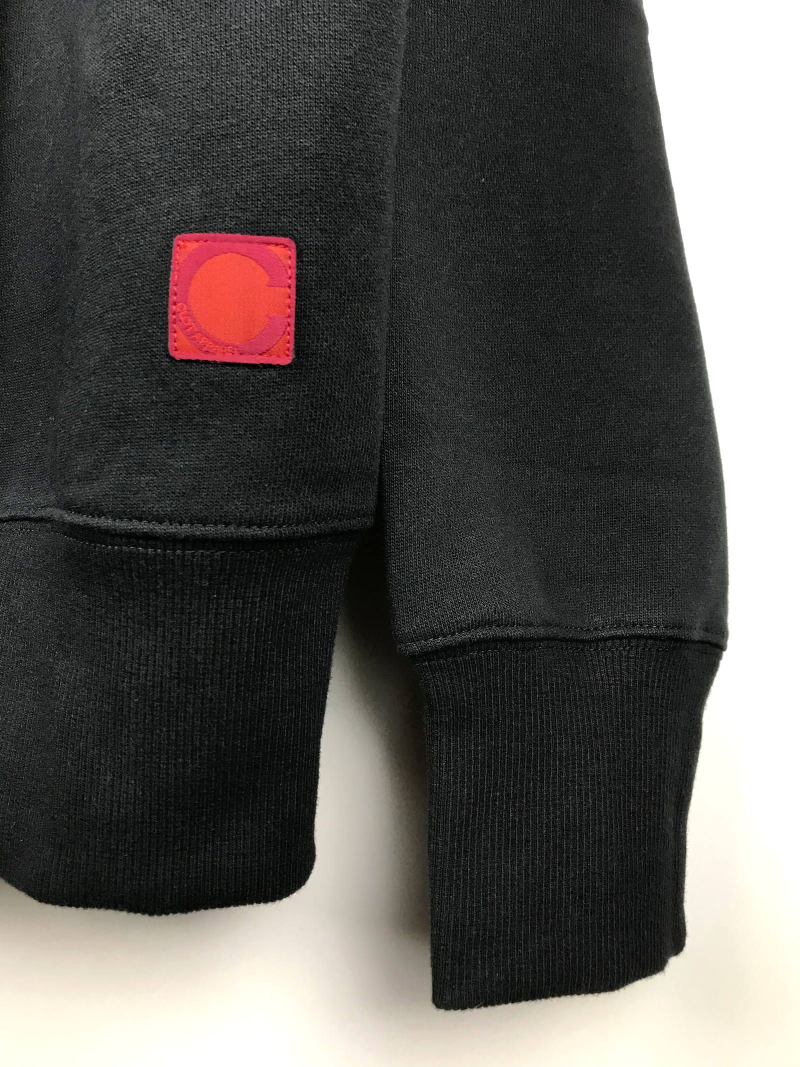 プラネットプリント オーバーサイズパーカー PLANETS HOODIE - BLACK
