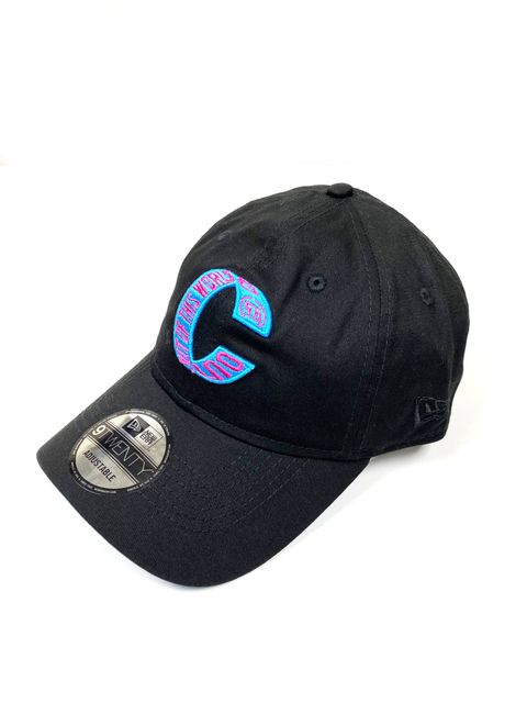 【残り一点】 NEW ERAコラボ 59FIFTY Cロゴ刺繍ワッペン キャップ OUT OF THIS WORLD LOOP CAP - BLACK