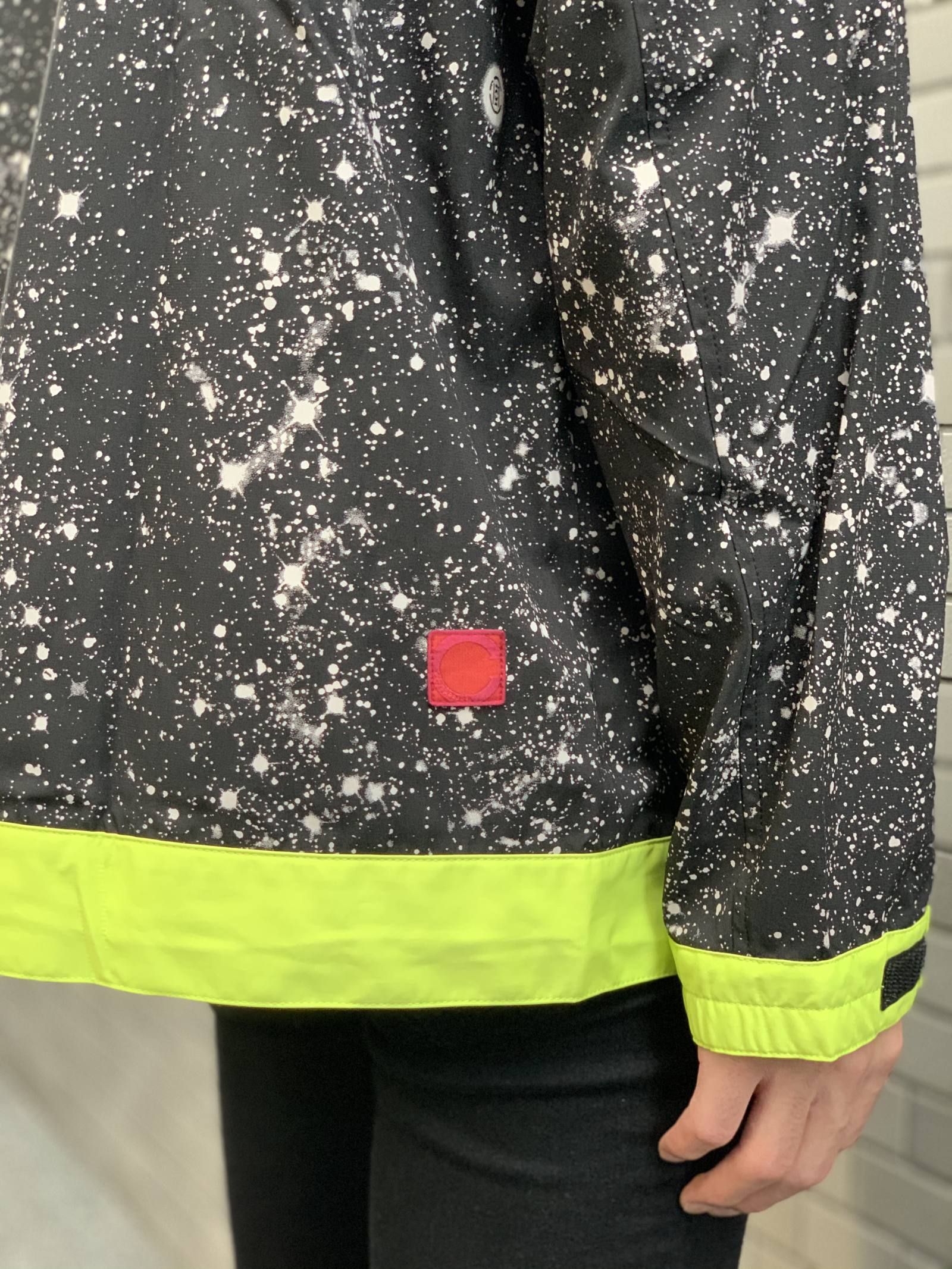 【残り一点】 スタープリント ロゴ アノラックナイロンパーカー CONTRAST COLOR ANORAK - BLACK