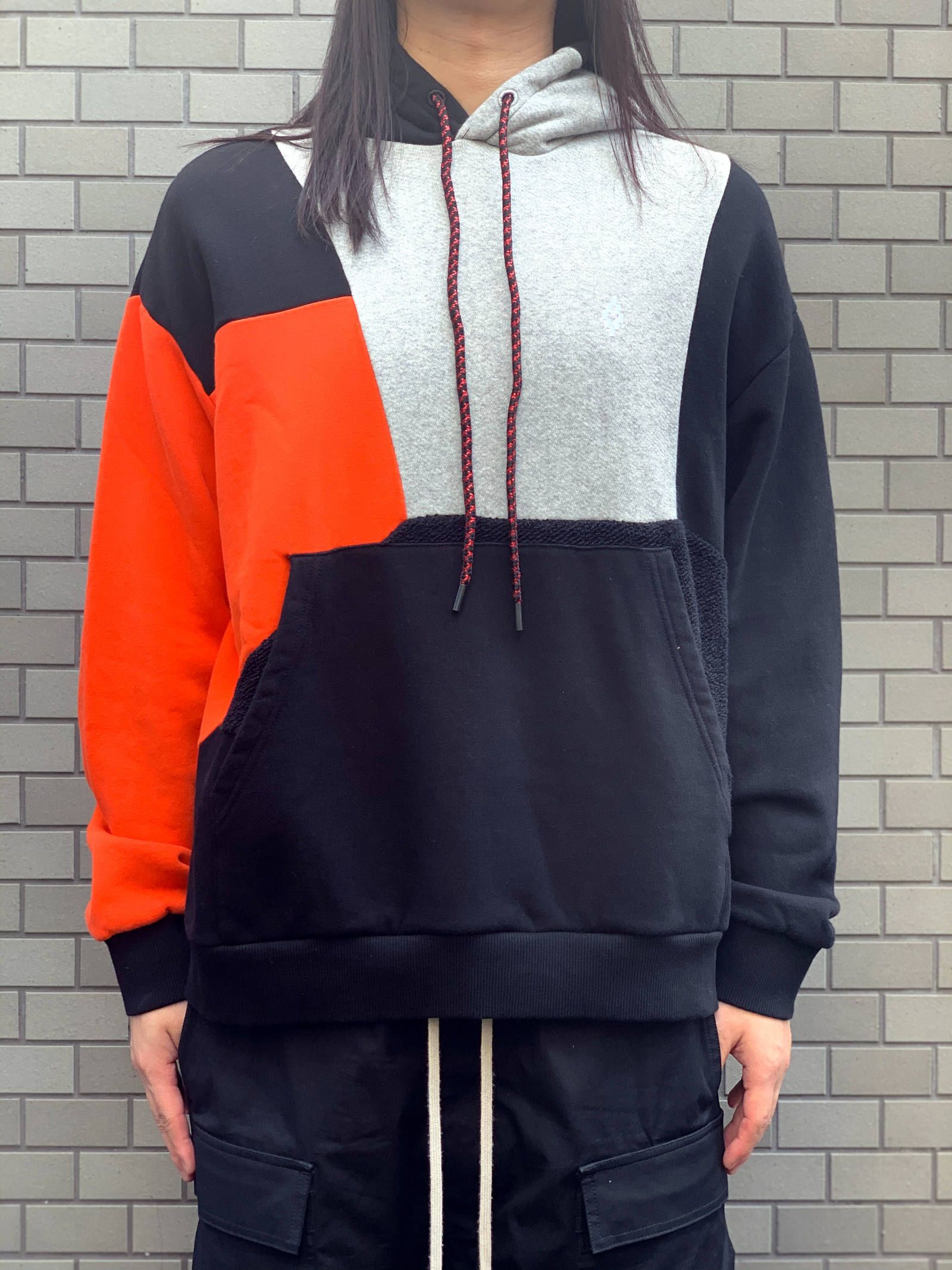 MARCELO BURLON - カラーブロック切替 オーバーサイズパーカー BLOCK COLOR OVER HOODIE - WHITE ×  MULTI | STORY