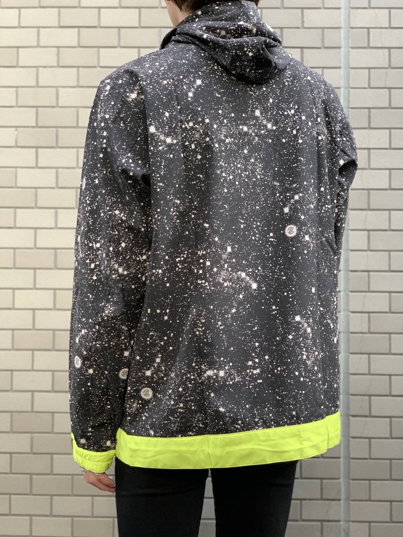 【残り一点】 スタープリント ロゴ アノラックナイロンパーカー CONTRAST COLOR ANORAK - BLACK