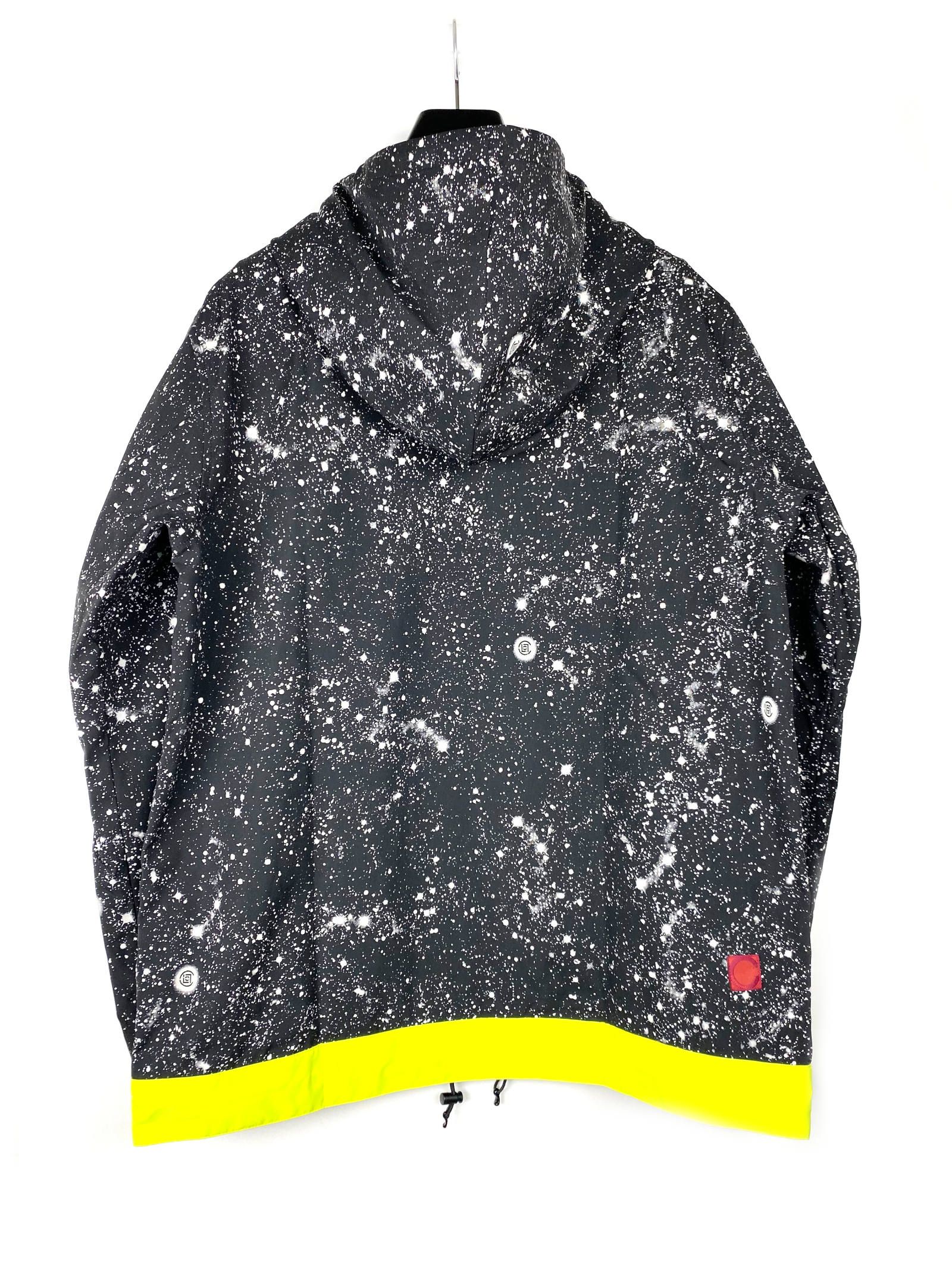 【残り一点】 スタープリント ロゴ アノラックナイロンパーカー CONTRAST COLOR ANORAK - BLACK