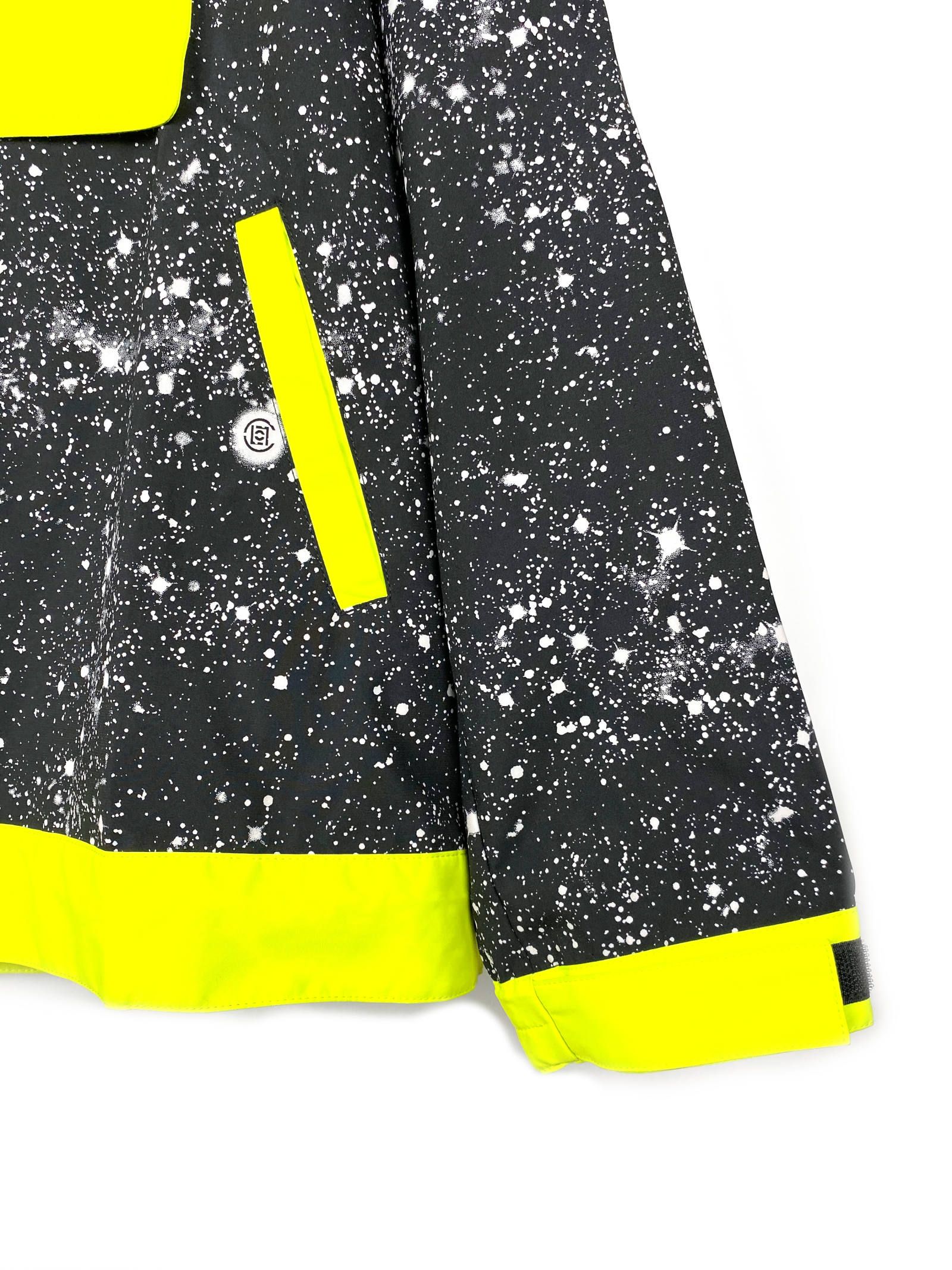 【残り一点】 スタープリント ロゴ アノラックナイロンパーカー CONTRAST COLOR ANORAK - BLACK
