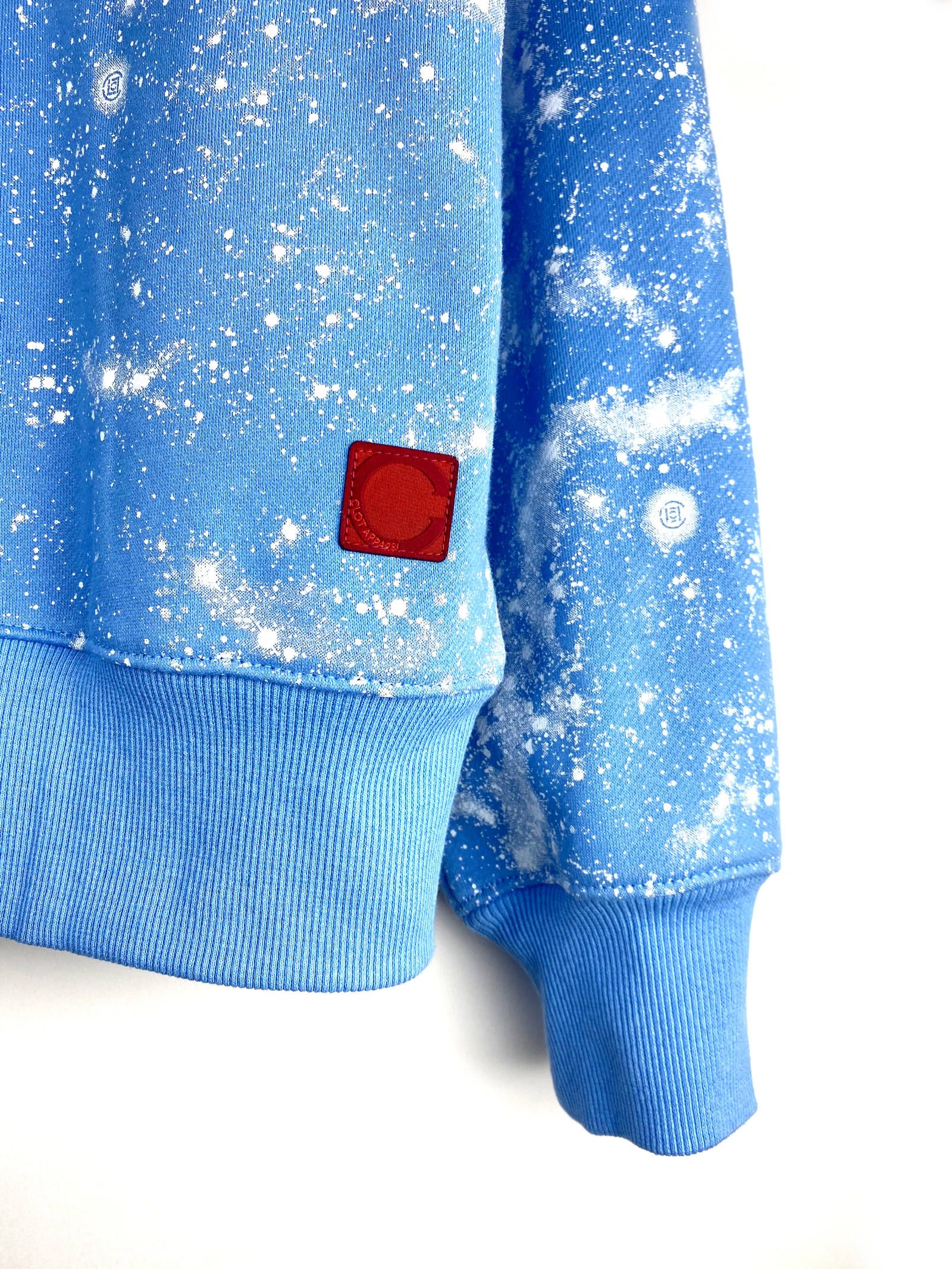《残り一点》 スター スプレープリント プルオーバーパーカー STARS ALL OVER HOODIE - BLUE