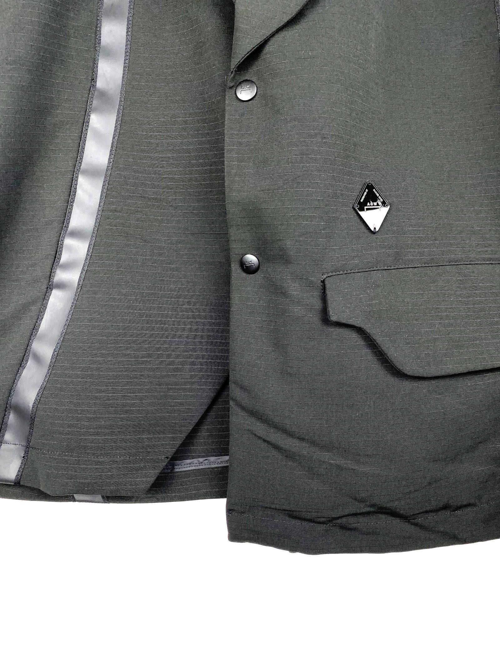 《残り一点》 アシンメトリーデザイン テーピング テーラードジャケット BLAZER JACKET - BLACK