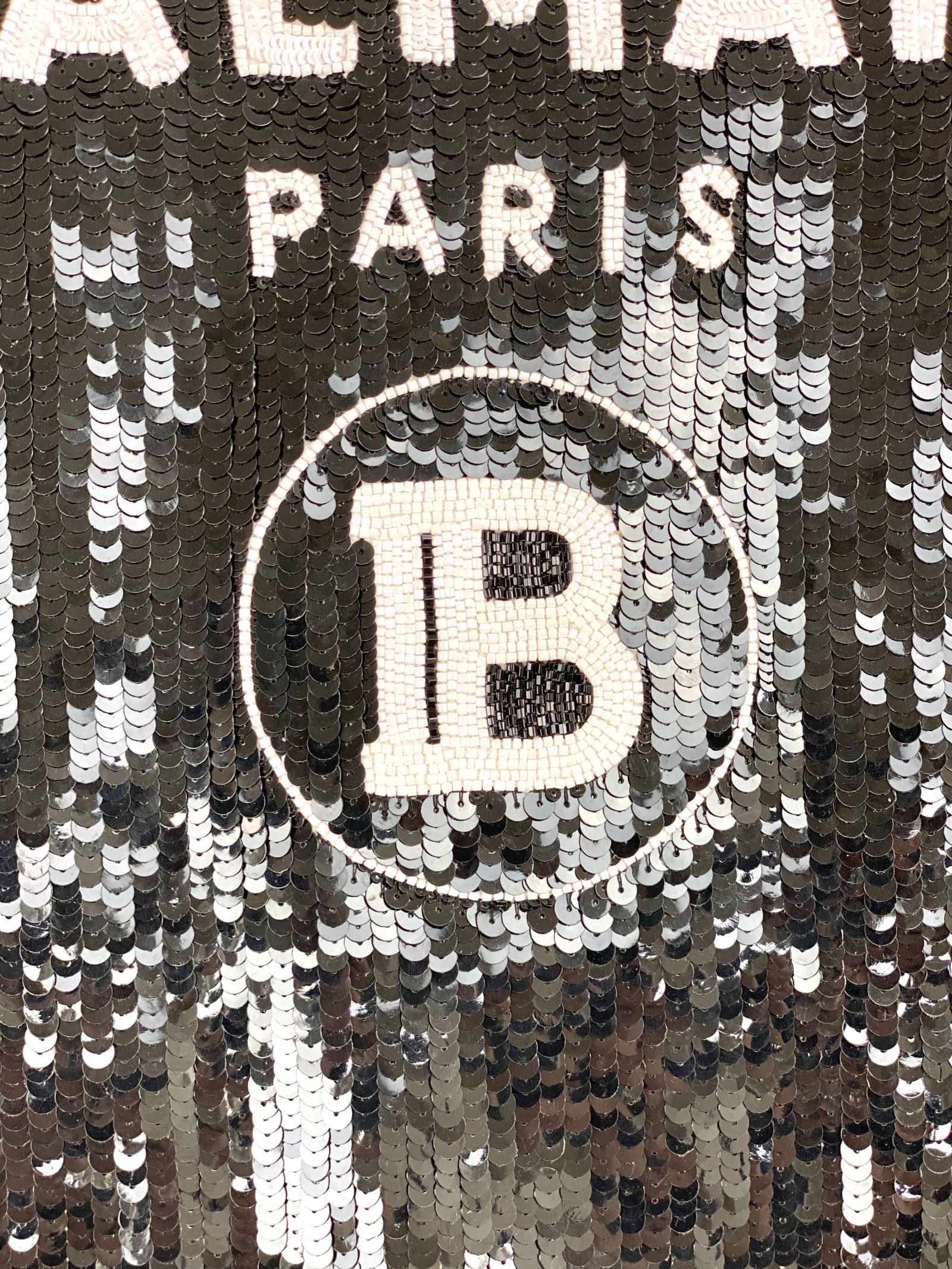 Bロゴ スパンコール カットソー T-SHIRTS SEAQUINS NEW-LOGO - WHITE