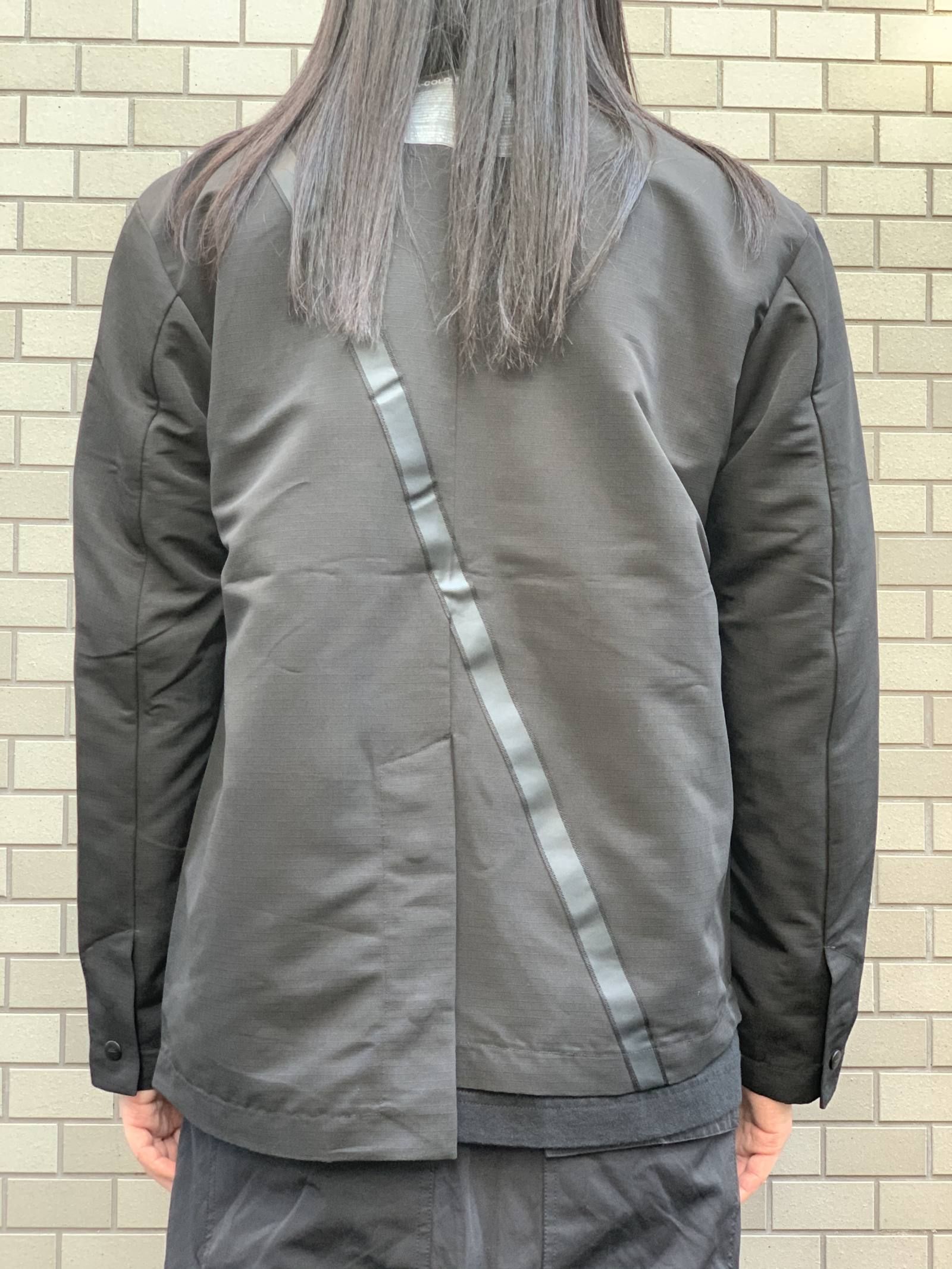 《残り一点》 アシンメトリーデザイン テーピング テーラードジャケット BLAZER JACKET - BLACK