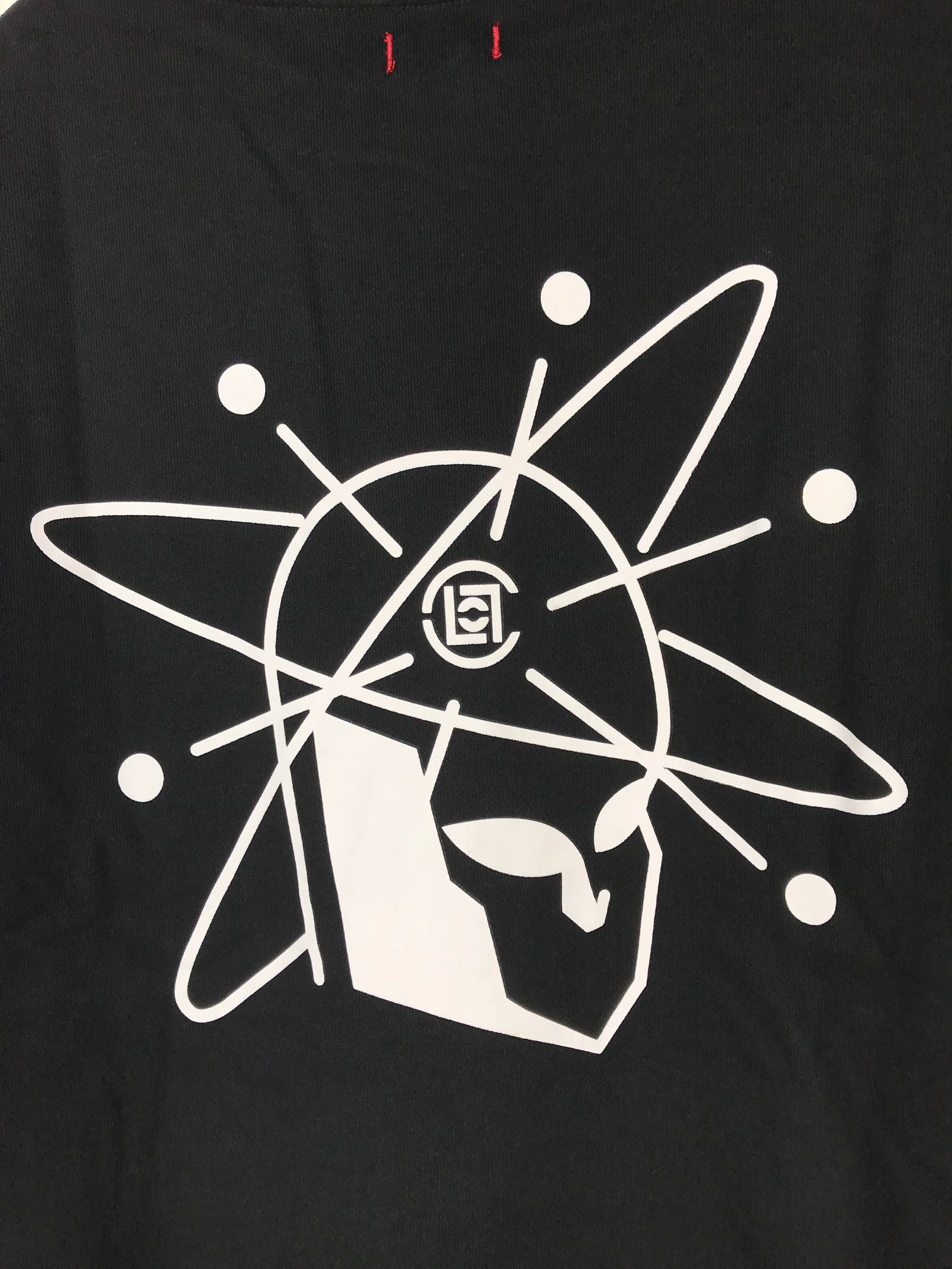 プラネットプリント オーバーサイズパーカー PLANETS HOODIE - BLACK