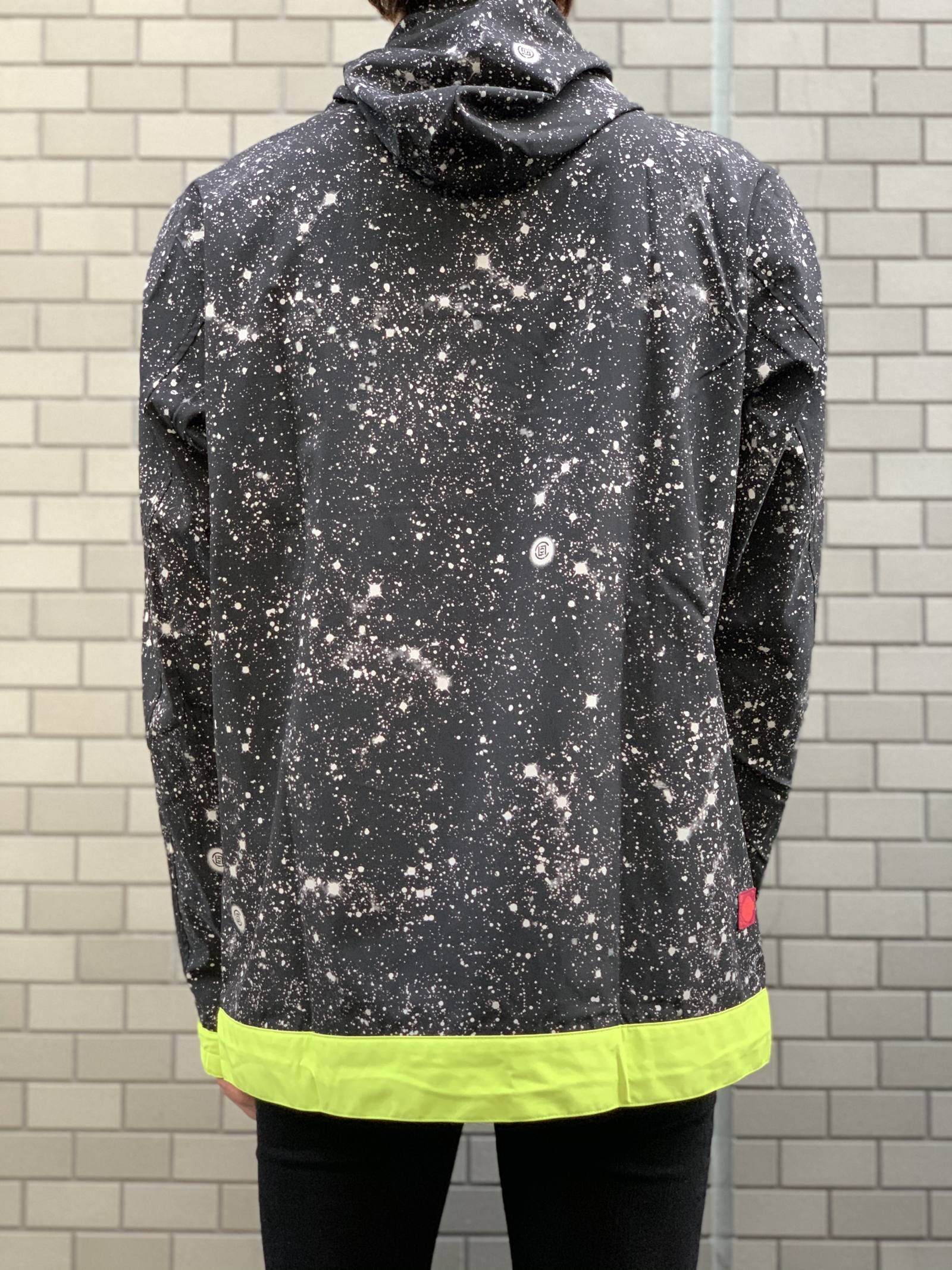 【残り一点】 スタープリント ロゴ アノラックナイロンパーカー CONTRAST COLOR ANORAK - BLACK