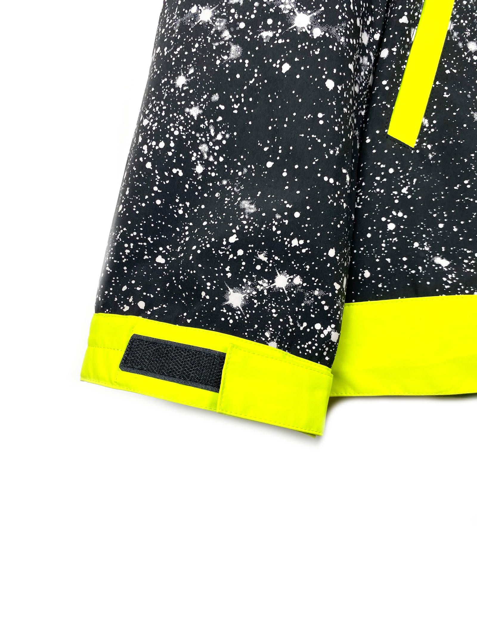 【残り一点】 スタープリント ロゴ アノラックナイロンパーカー CONTRAST COLOR ANORAK - BLACK