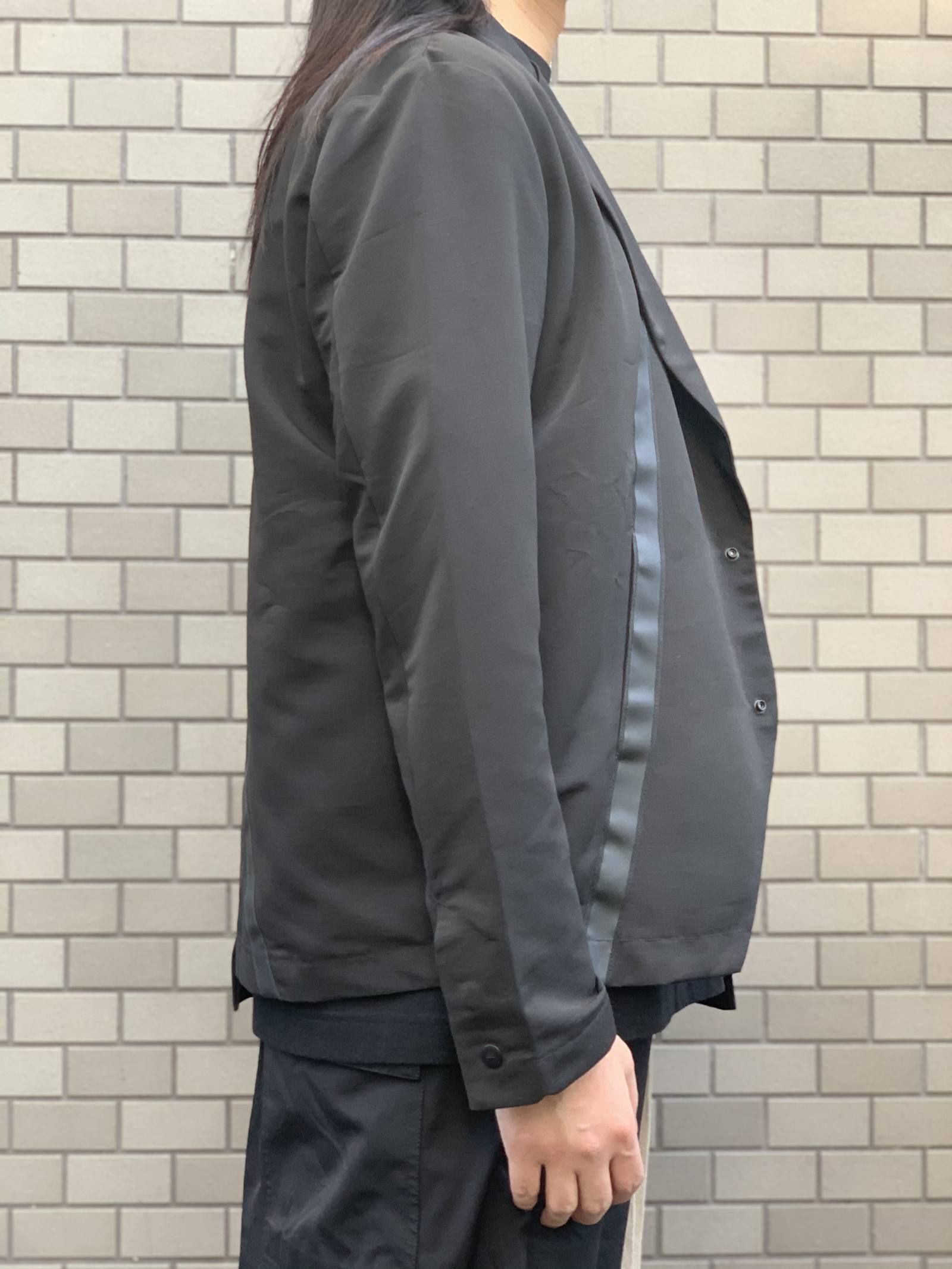 《残り一点》 アシンメトリーデザイン テーピング テーラードジャケット BLAZER JACKET - BLACK