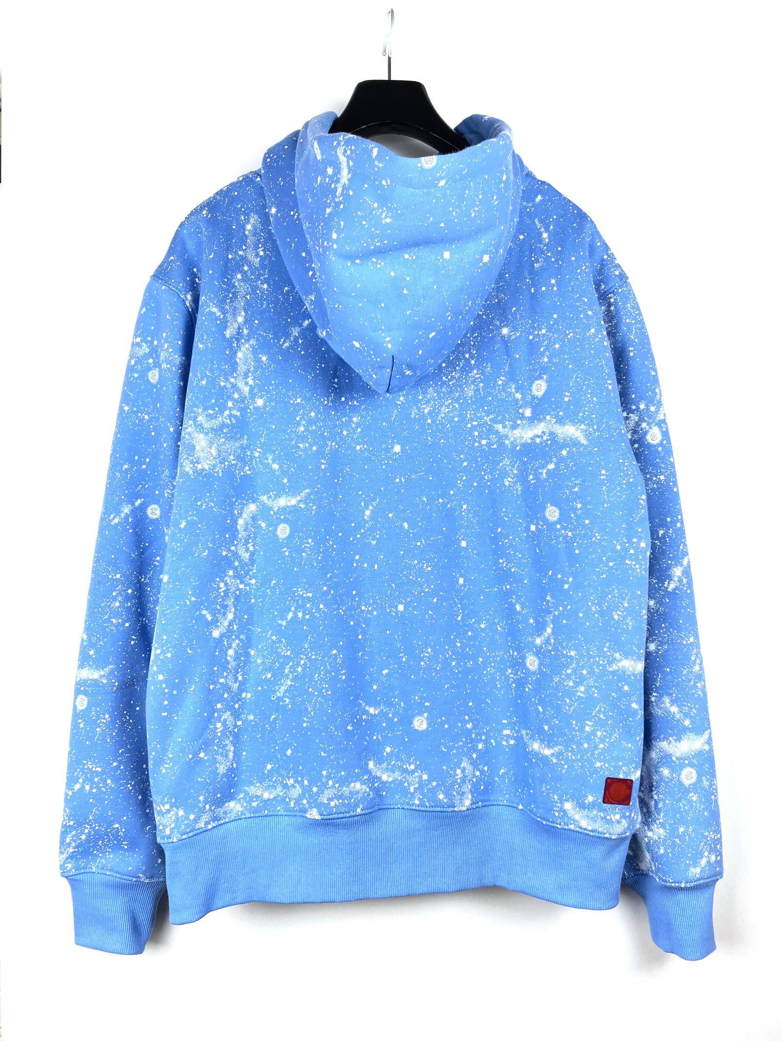 《残り一点》 スター スプレープリント プルオーバーパーカー STARS ALL OVER HOODIE - BLUE