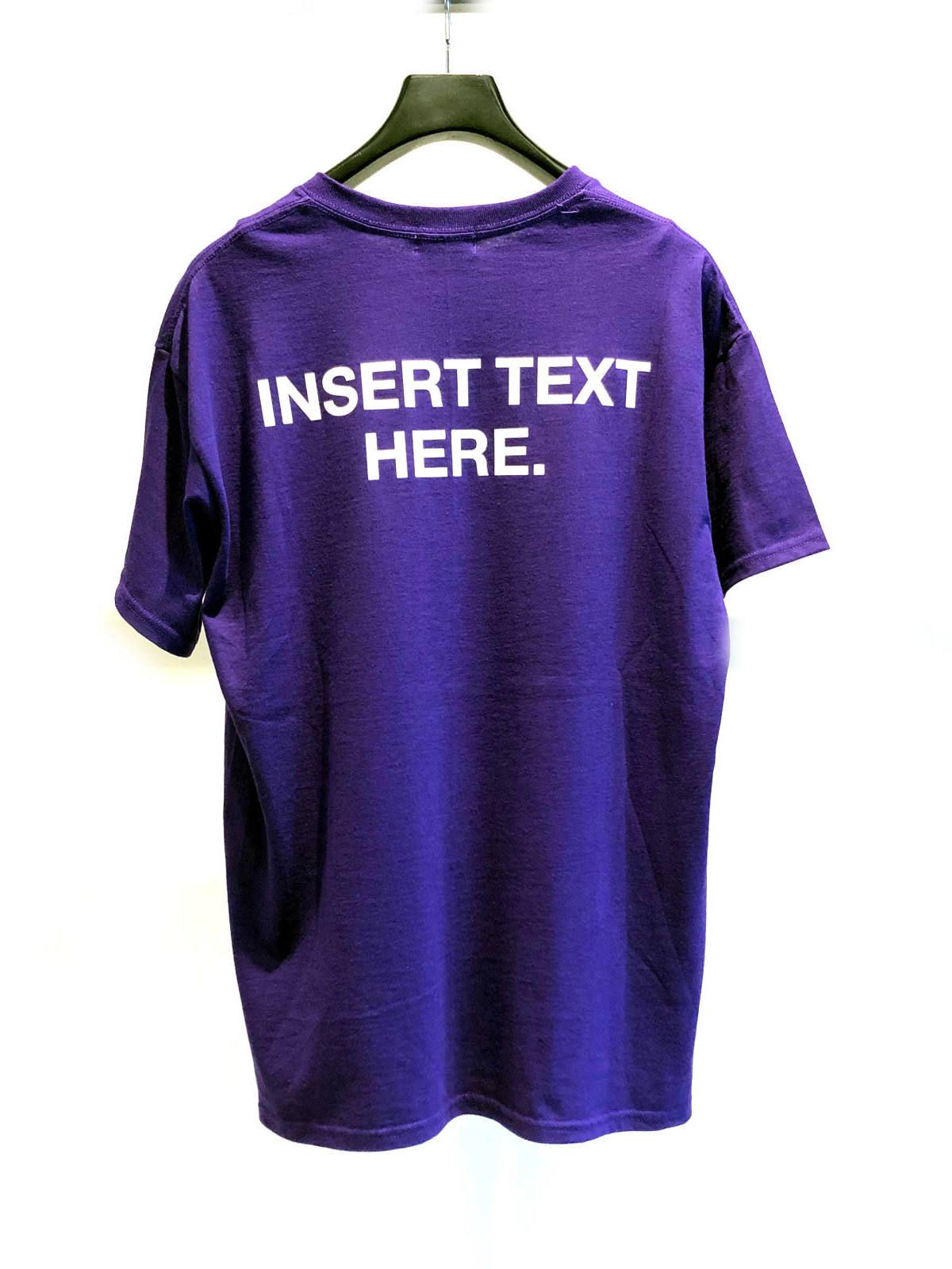 ロゴプリント リフレクター ショートスリーブカットソー - PURPLE