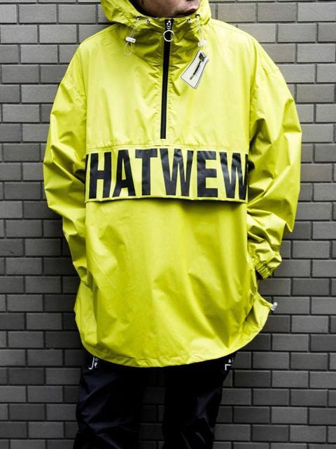 【ビッケブランカさん着用】ナイロン アノラック レインパーカー - YELLOW