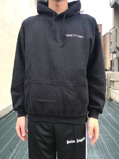 《残り一点》ラインストーン レーシングフーディ - BLACK