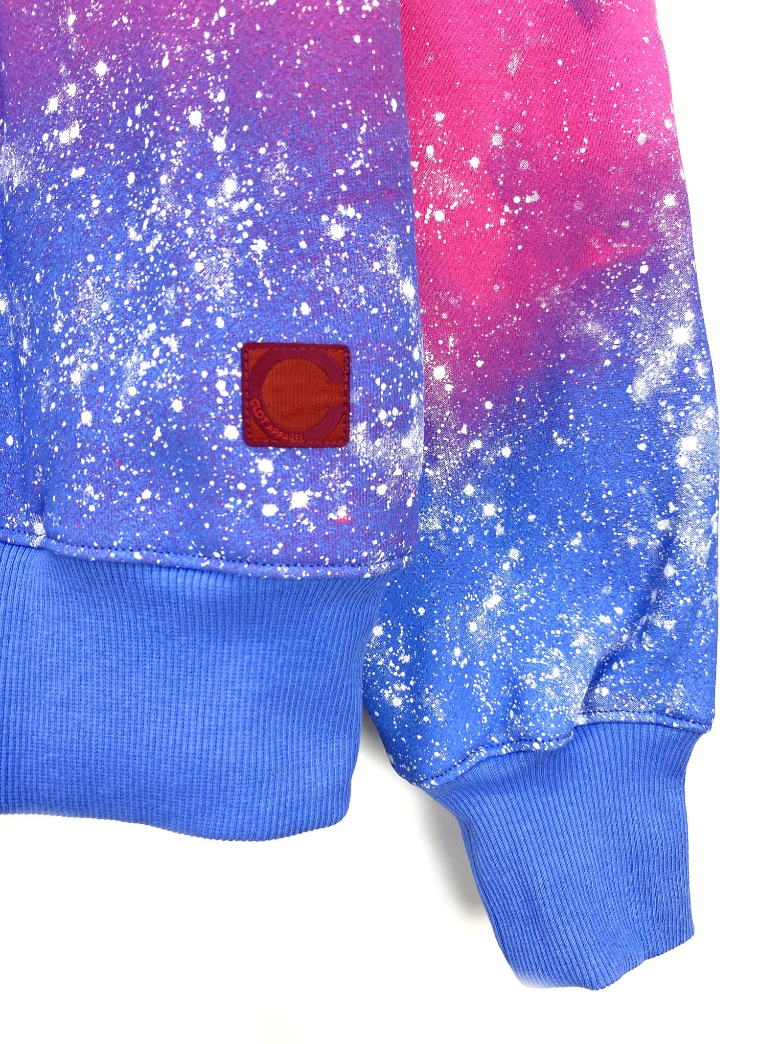 スター スプレープリント プルオーバーパーカー STARS ALL OVER HOODIE - PINK